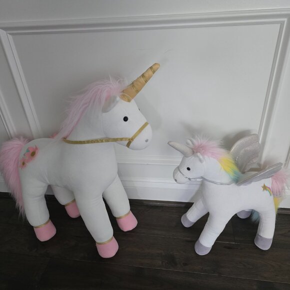 Unicorn Stuffie Collection Set of 6 Gund Pottery Barn - Picture 2 of 4